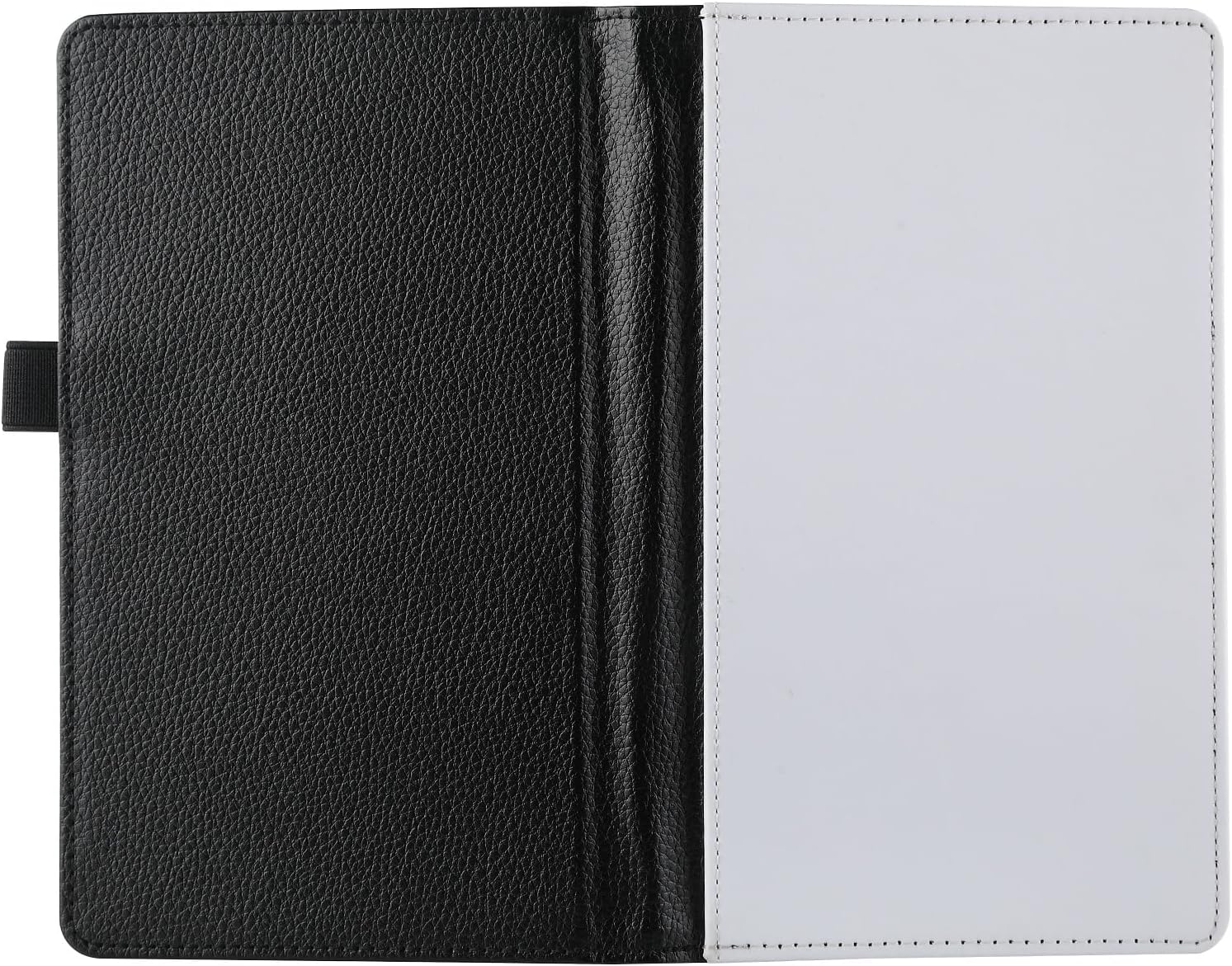 5 Pack Sublimation Blank Menu Covers Waterproof Restaurant Cafe Bar DIY Heat Transfer Print PU Leather Fold Menu Book with Angled Corners for Wine Drinks Cafes List Covers Set