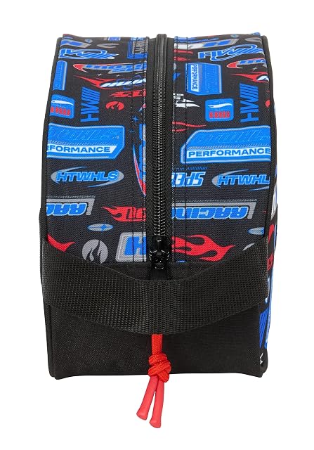 Foto 3 de 3 de Safta HOT WHEELS - Neceser Escolar Infantil Mediano con Asa, Neceser Infantil, Adaptable a Carro, Fácil…