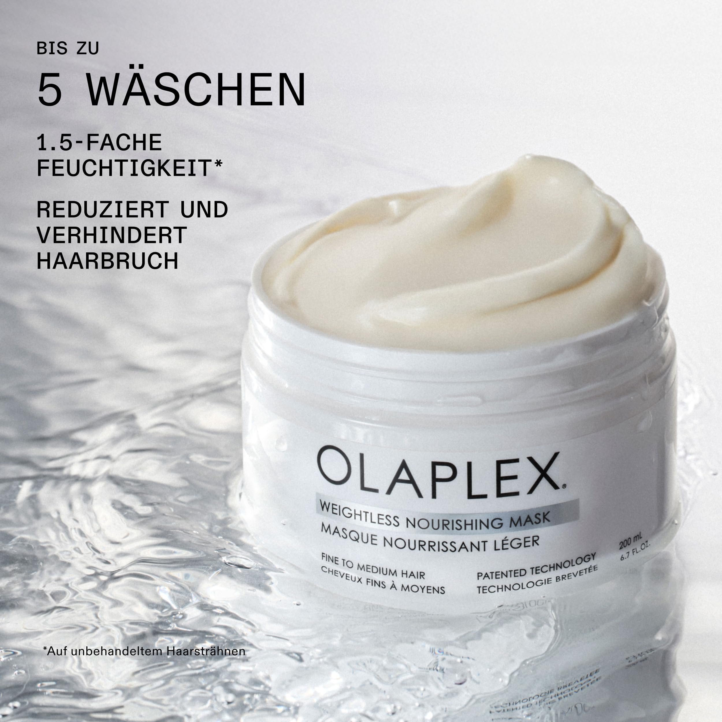 Olaplex Weightless Nourishing Mask: Kutikula-versiegelnde Maske | Spendet Feuchtigkeit & Verleiht Volumen | Für Feines Bis Mittelstarkes Haar, 200 mL