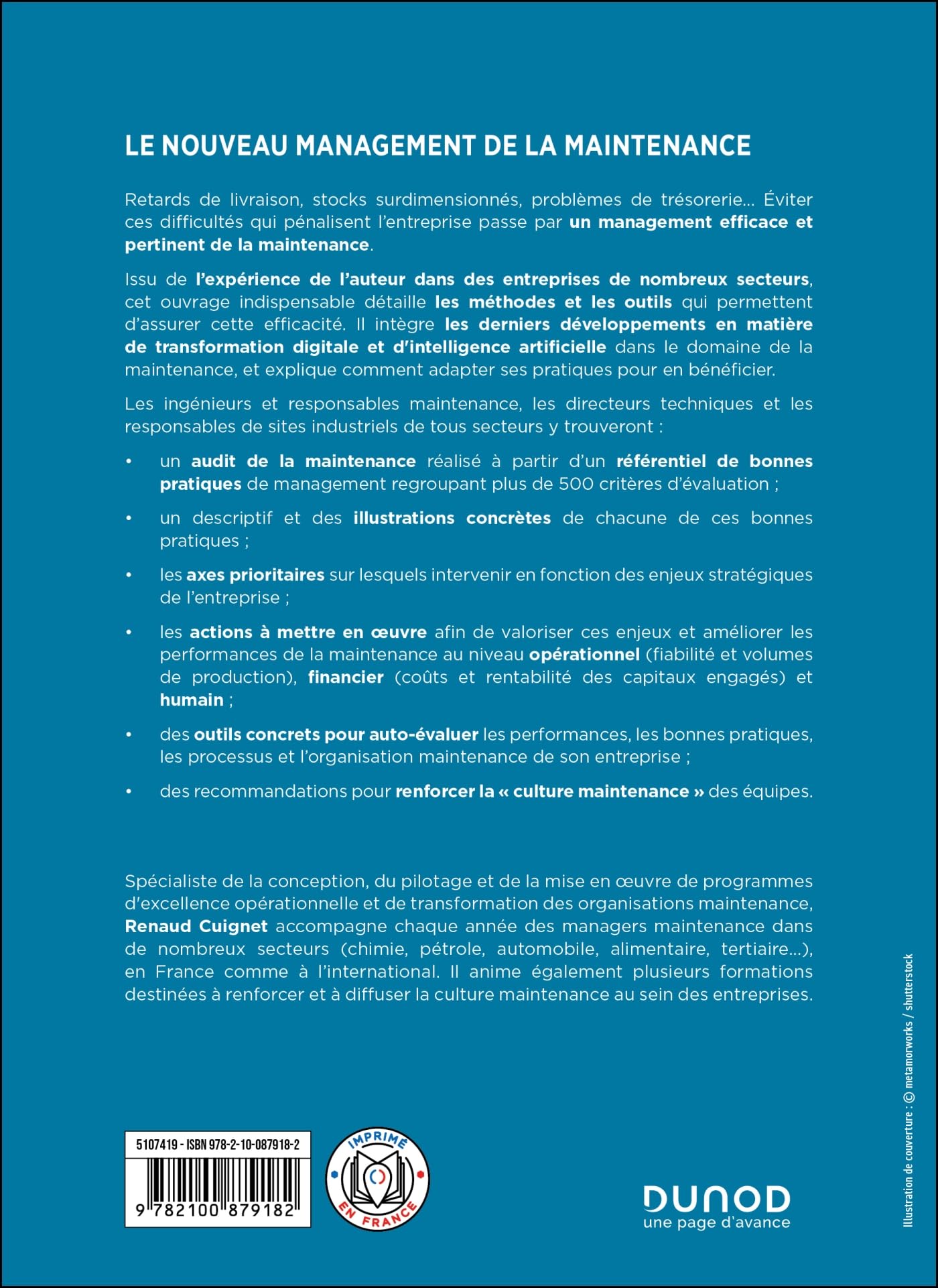 Le nouveau management de la maintenance: Des fondamentaux à l'IA : méthodes et outils pour une maintenance performante