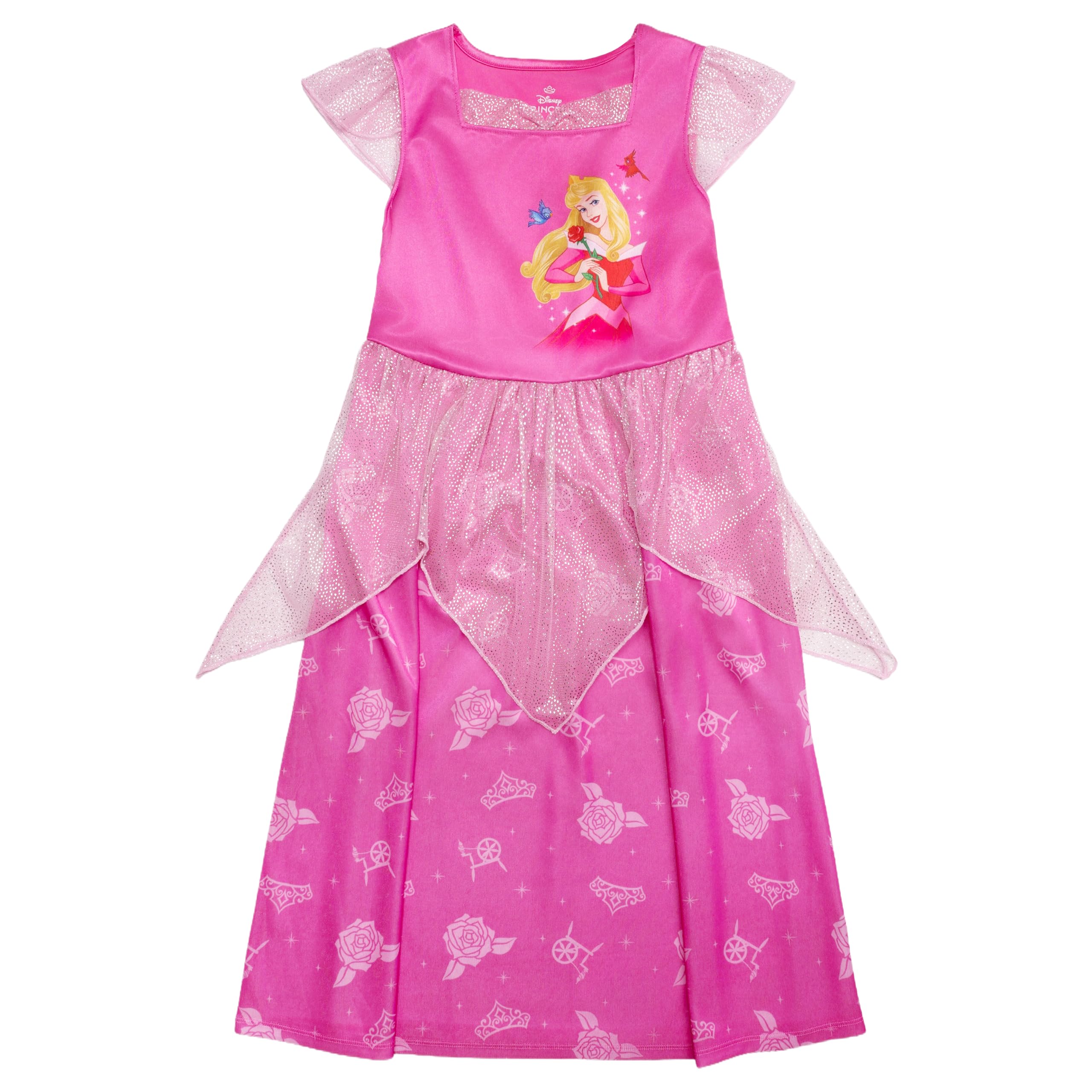 Disney Toddler/Little/Big Girls' Princess Fantasy Gown Nightgown