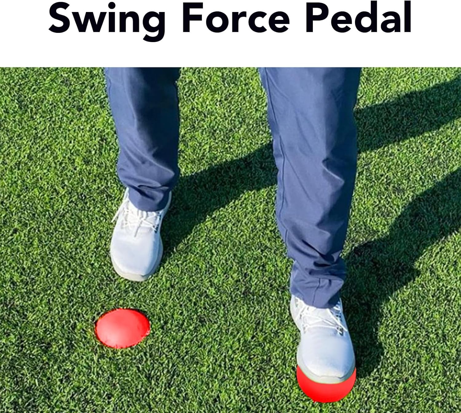 Drfeify 2Pcs Silicone Swing Force Pedal Exerciser Step Pad Accessories, Balance Improve Practice Aid Equipment for Golf Swing Training