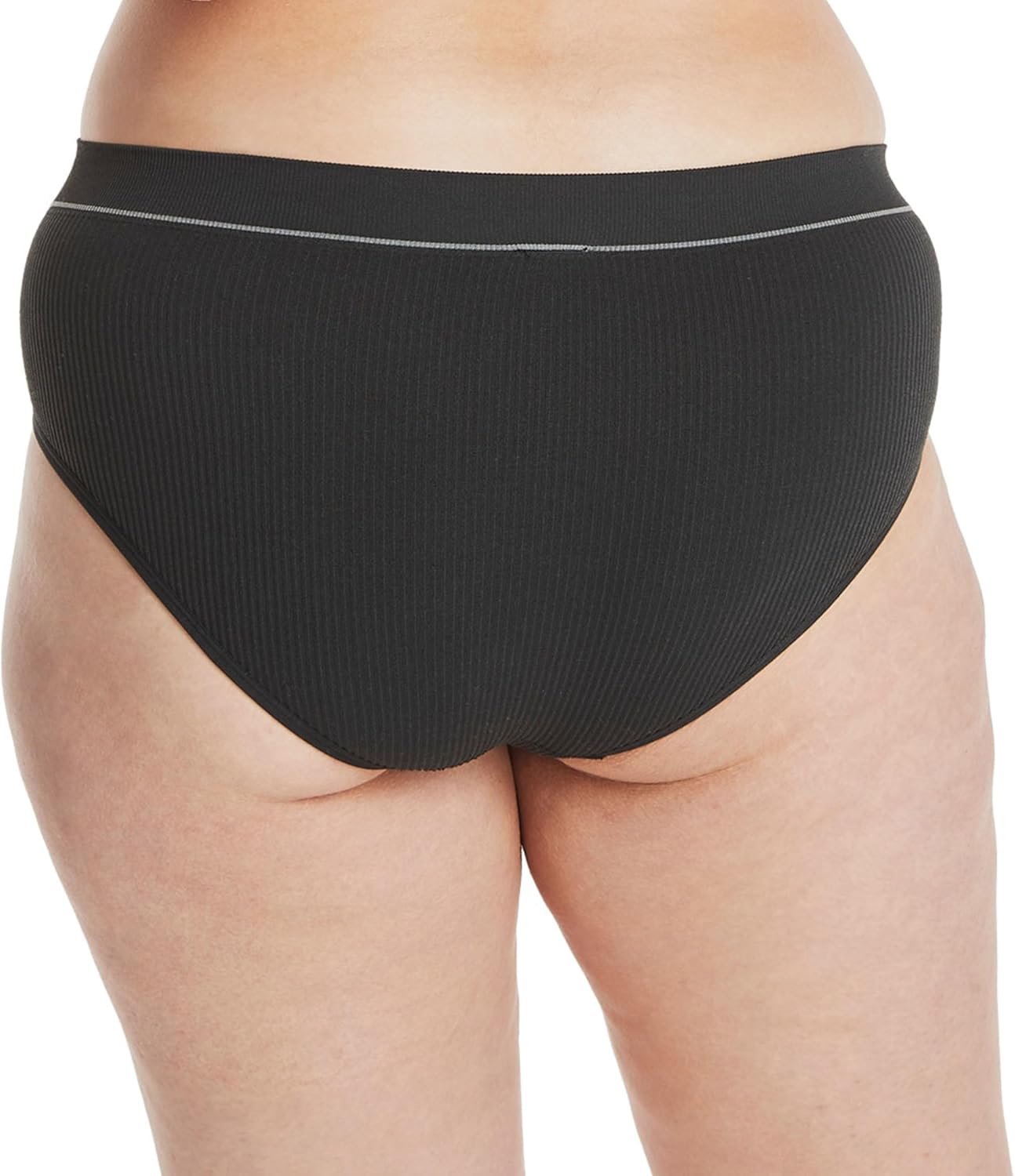 Hanes Women's Originals Hi-leg Bikini Underwear, Seamless Rib Bikini, Assorted Colors, 6-pack - Image 4