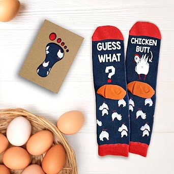 Funny Gag Gifts - Mens Funny Socks, Duck Chicken Donkey Gag Socks For Men, Women, Christmas Gifts, Stocking Stuffers