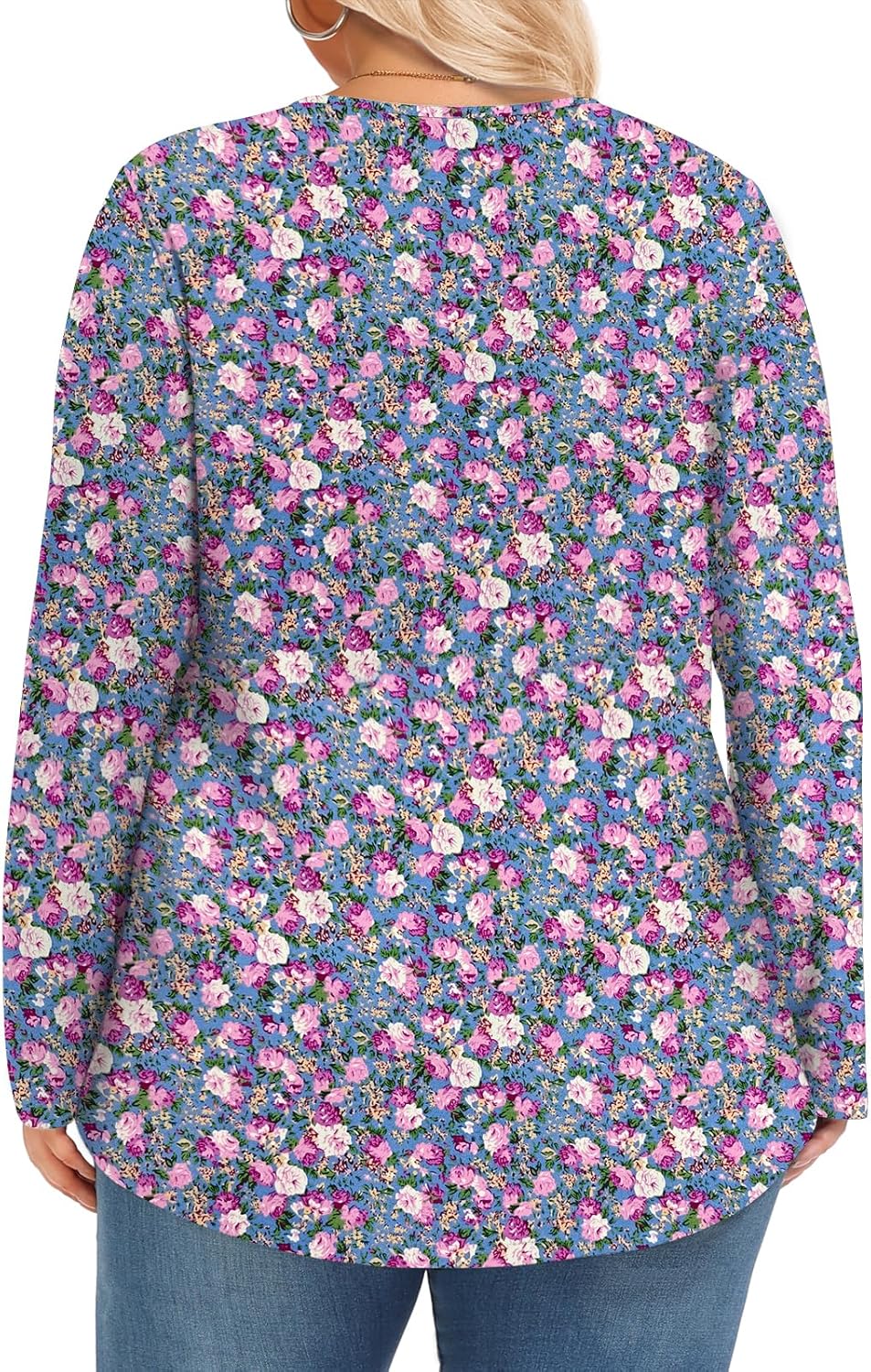 Womens Plus Size Tops Long Sleeve Shirts Fall Tunics Blouses Wear with Leggings - Image 4