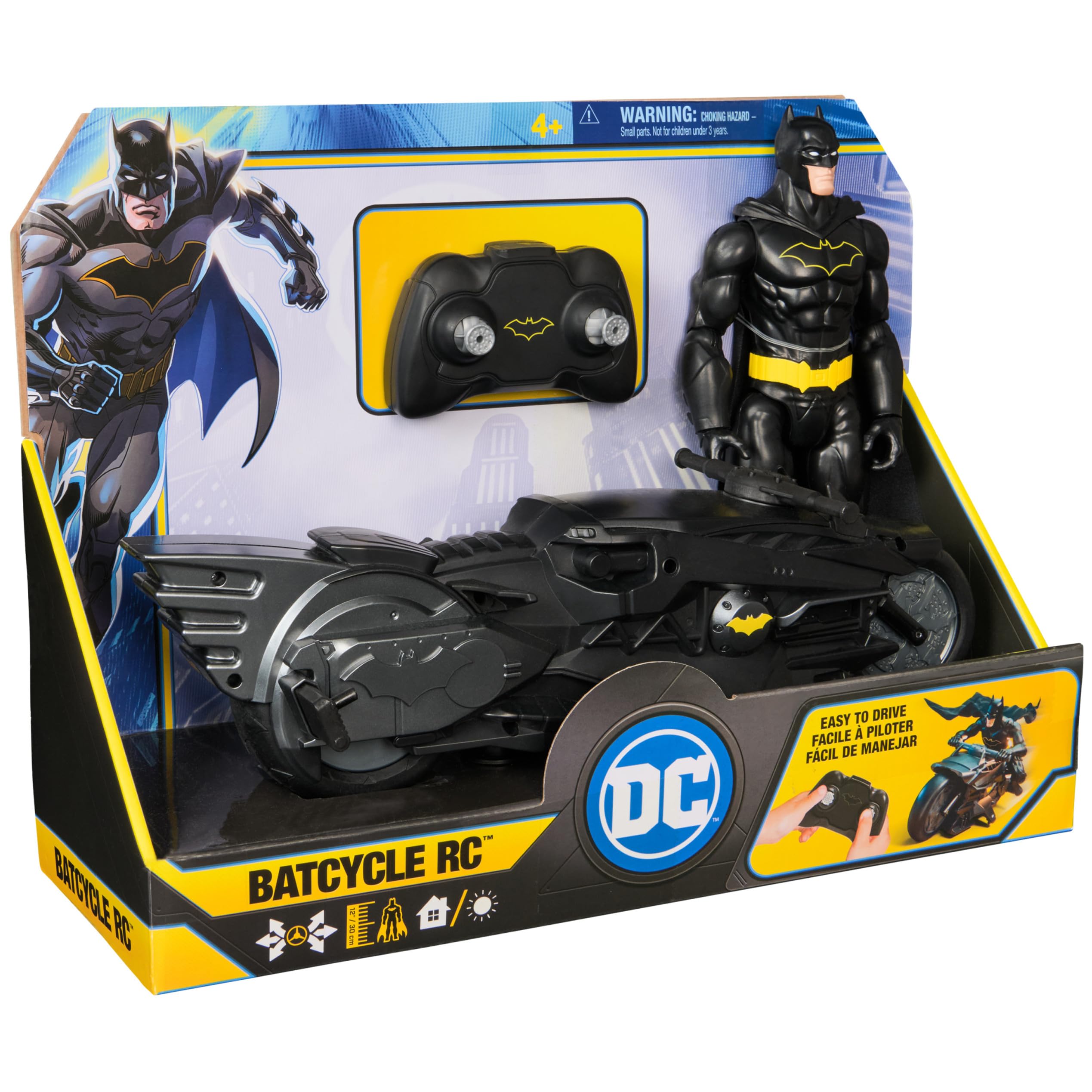 Spin Master DC Comics Remote Control Vehicle 12in Core Batcycle RC