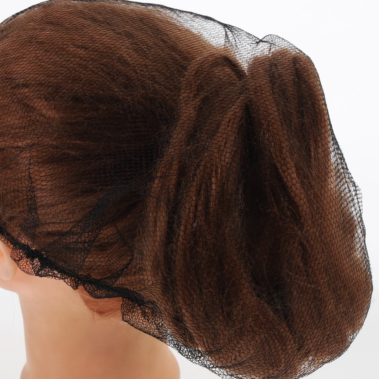 Filets à Cheveux Jetables Confortable et Respirant en Nylon Noir Lot de 100 Service Alimentaire Cuisine et