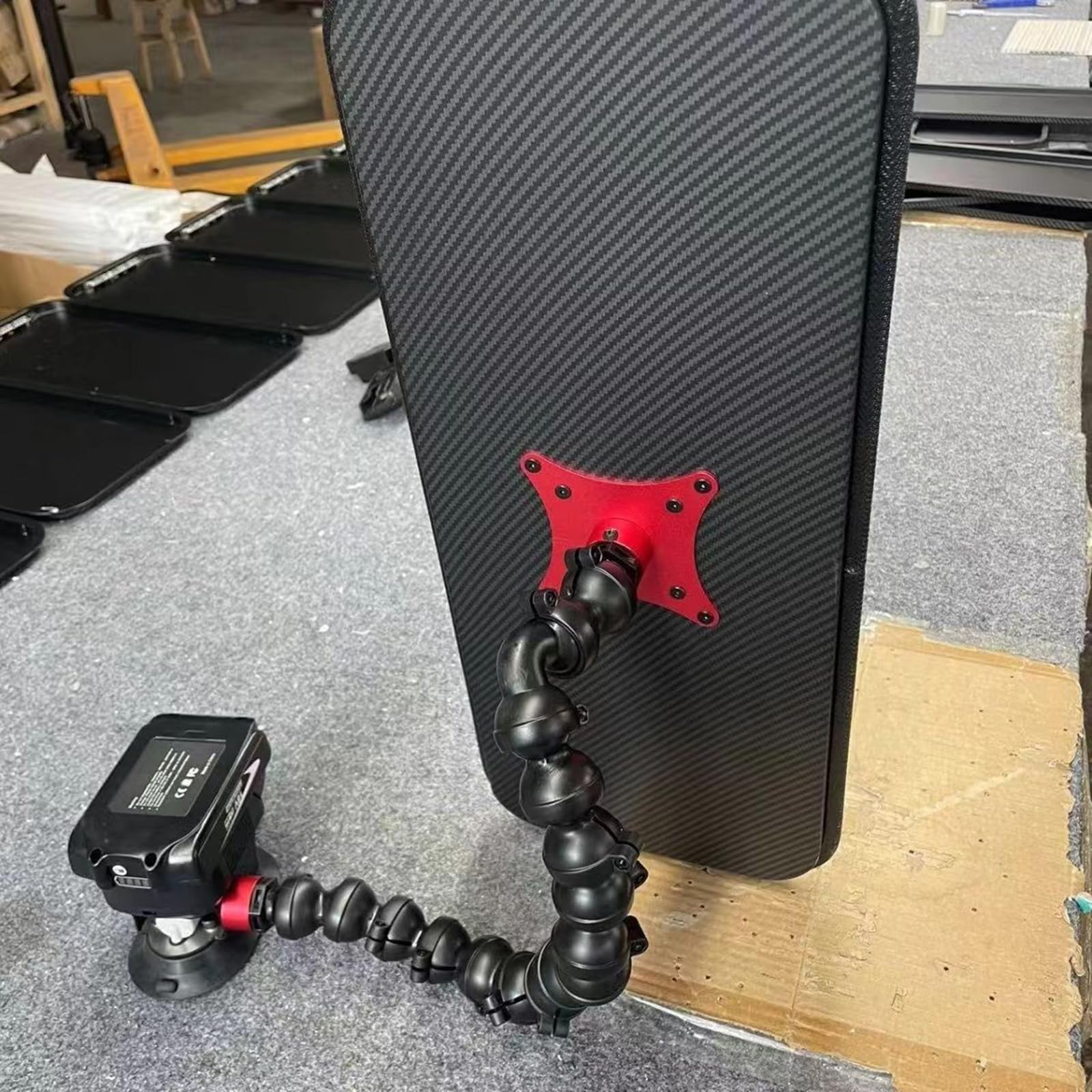 Większy Panel świetlny Car Dent Pdr Light Z Dwoma Akumulatorami 3000 Mah I Stacją Szybkiego ładowania Regulacja 9 Stylów Oświetlenia Bezlakierowe Narzędzie Do Naprawy Wgnieceń(Color:Bez baterii)