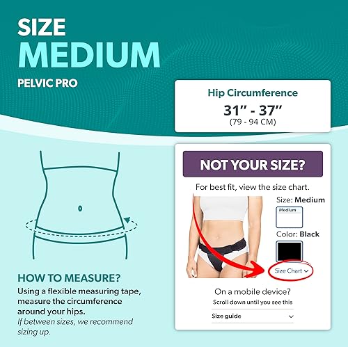 Miniatura 2 de BraceAbility The Pelvic Pro - Cinturón de apoyo de útero de prolapso patentado para mujeres, prolapso para vejiga caída, varicosidades vulvares,