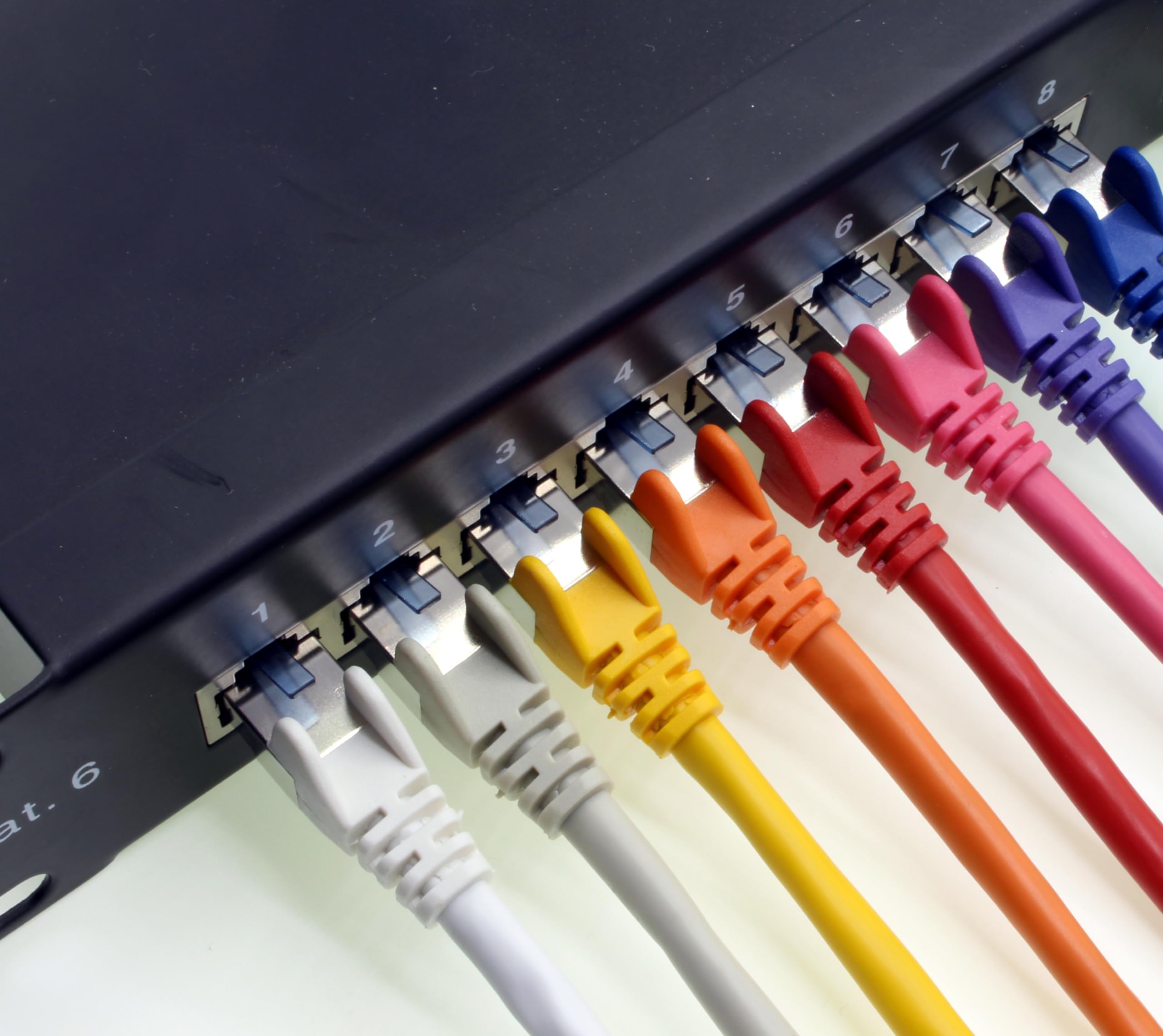1aTTack.de 1,5m - bianco - 10 pezzi - Rete Cavi Cat6a | S-FTP | CAT 6a | doppia schermatura - certificato GHMT | PIMF | 500MHz | 10000 Mbit/s