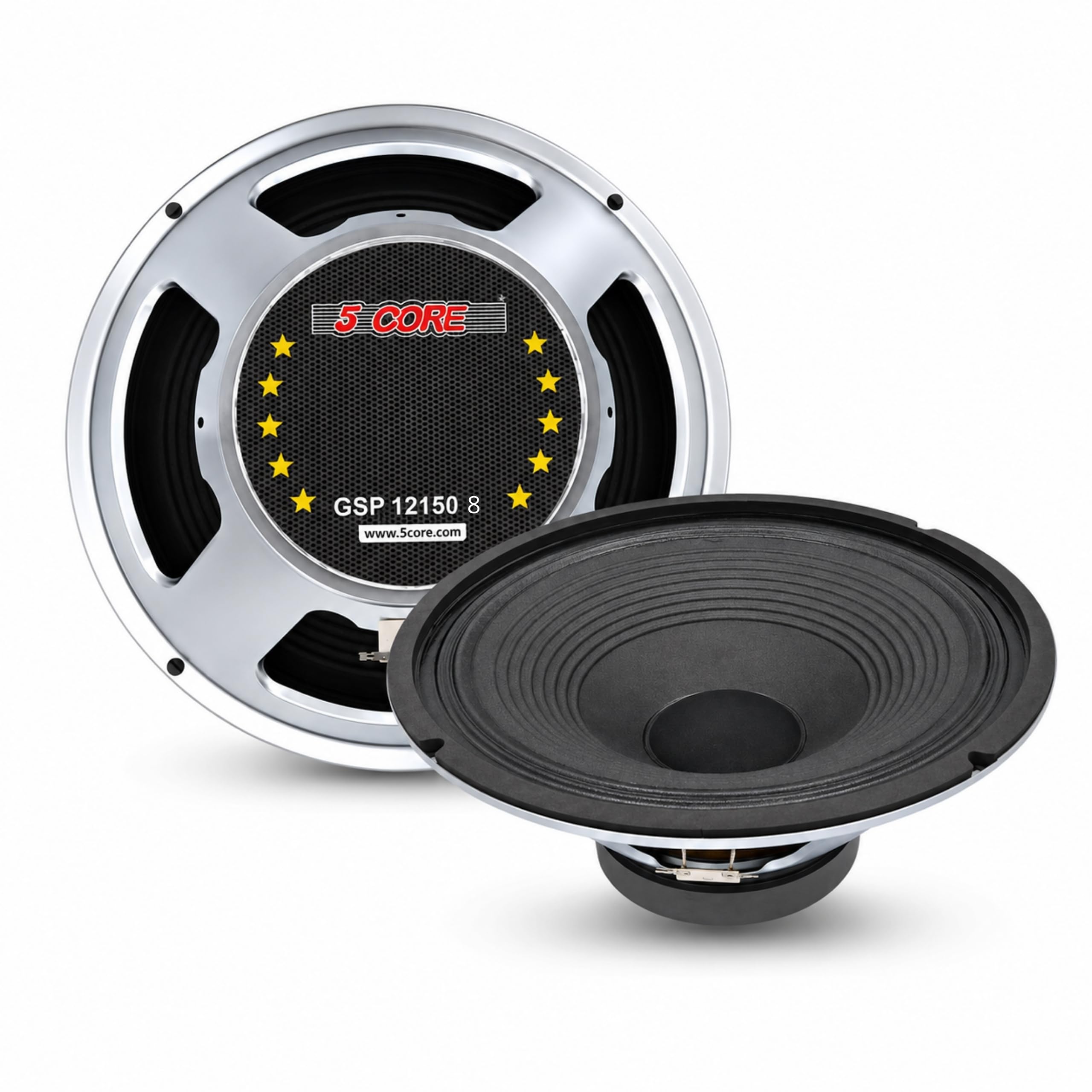 5 CORE 12 Inch Guitar Speaker 300W Replacement 8 Ohm Amplifier Driver Voice Coil 2 Inch Y30 Magnet 40 Oz Very Loud Touch Sensitive Ideal Guitar Cabinet Speakers