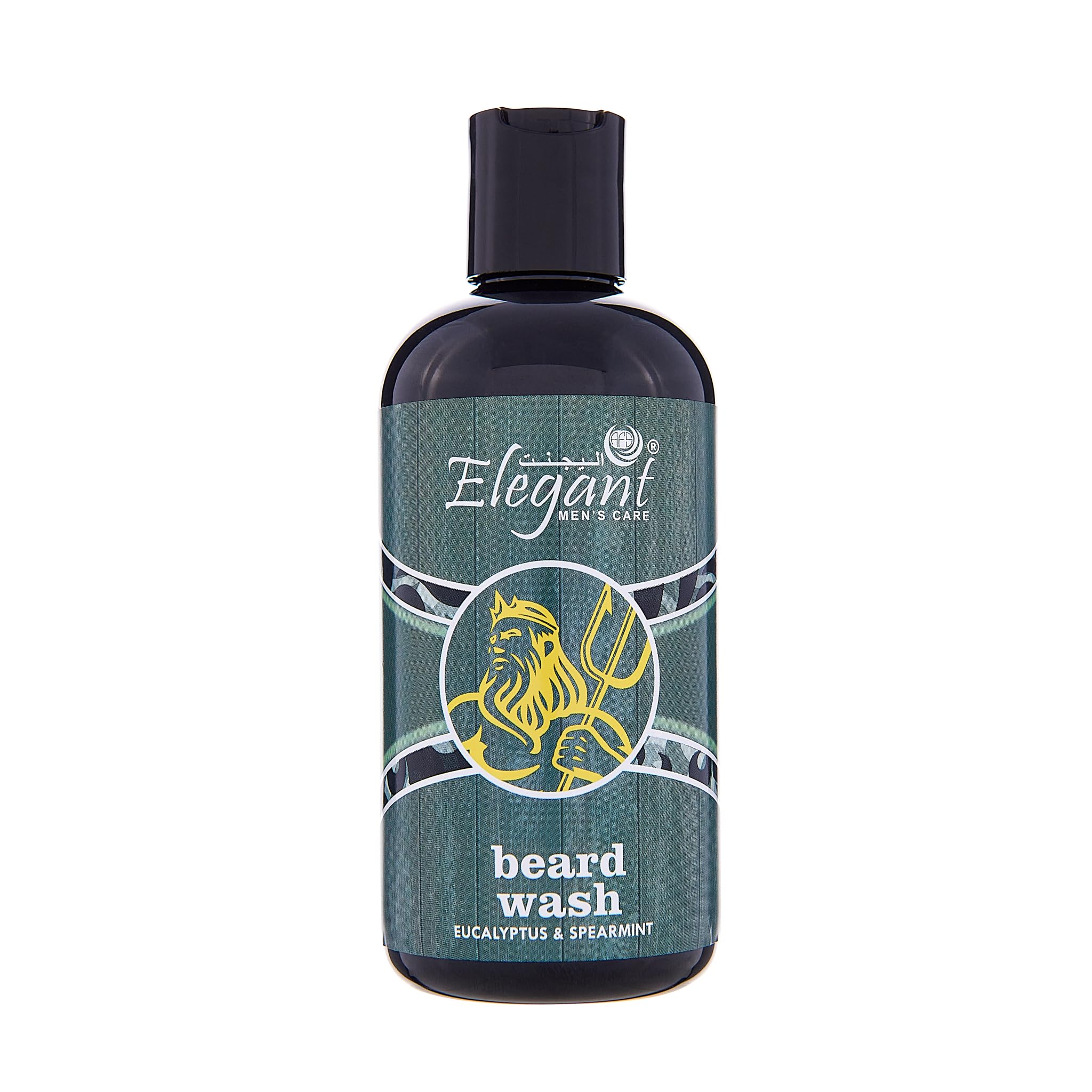 Elegant Beard Wash with Eucalyptus and Spearmint – 250ML – For shiny and shaped beards | Deep conditioning | Softens, Moisturizers, & Strengthens Beard Growth, 8.45 oz