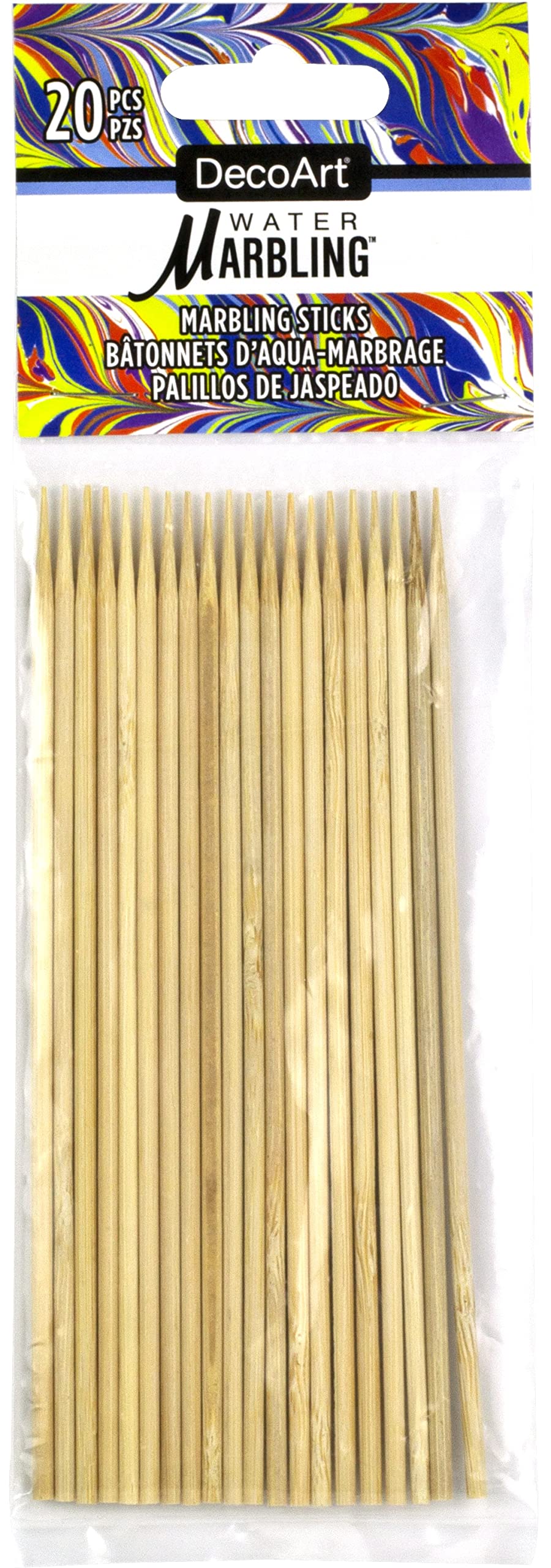 DecoArt Water Marbling Sticks 20/Pkg-