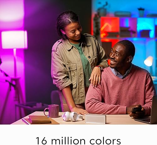 Miniatura 2 de Consciot LS0100167 - Luz inteligente WiFi, LED RGBW que cambia de color, bombillas A19 E26, 2700-6500K, no requiere concentrador, compatible con