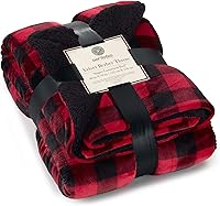 Vista 47 de Genteele Manta de Tiro Sherpa Súper Suave Reversible Ultra Lujosa de Felpa, 40 x 50 pulgadas, Negro/Gris