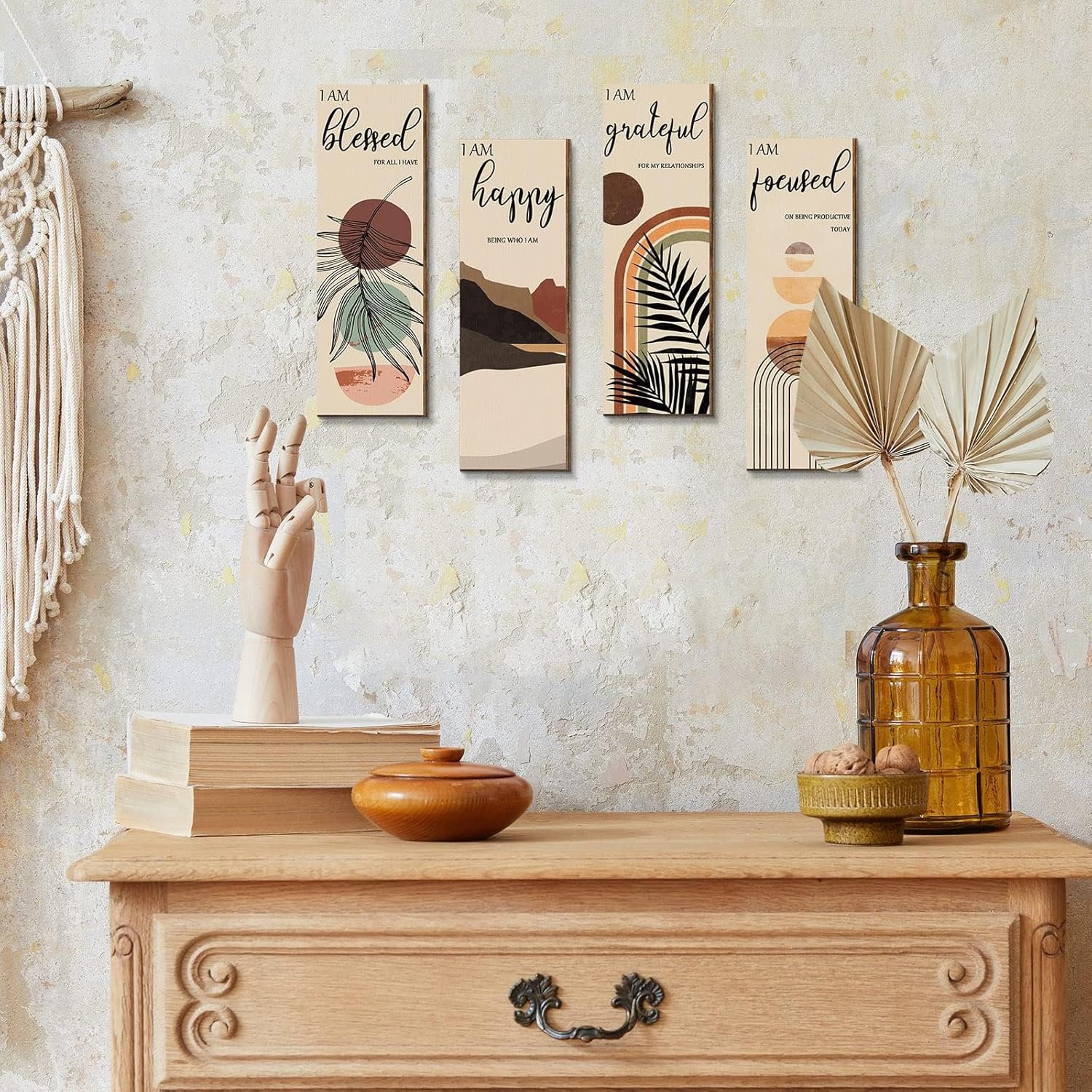 مطبوعات فنية جدارية بنمط بوهو، مؤكدات ايجابية لمنتصف القرن لتز... - view 6