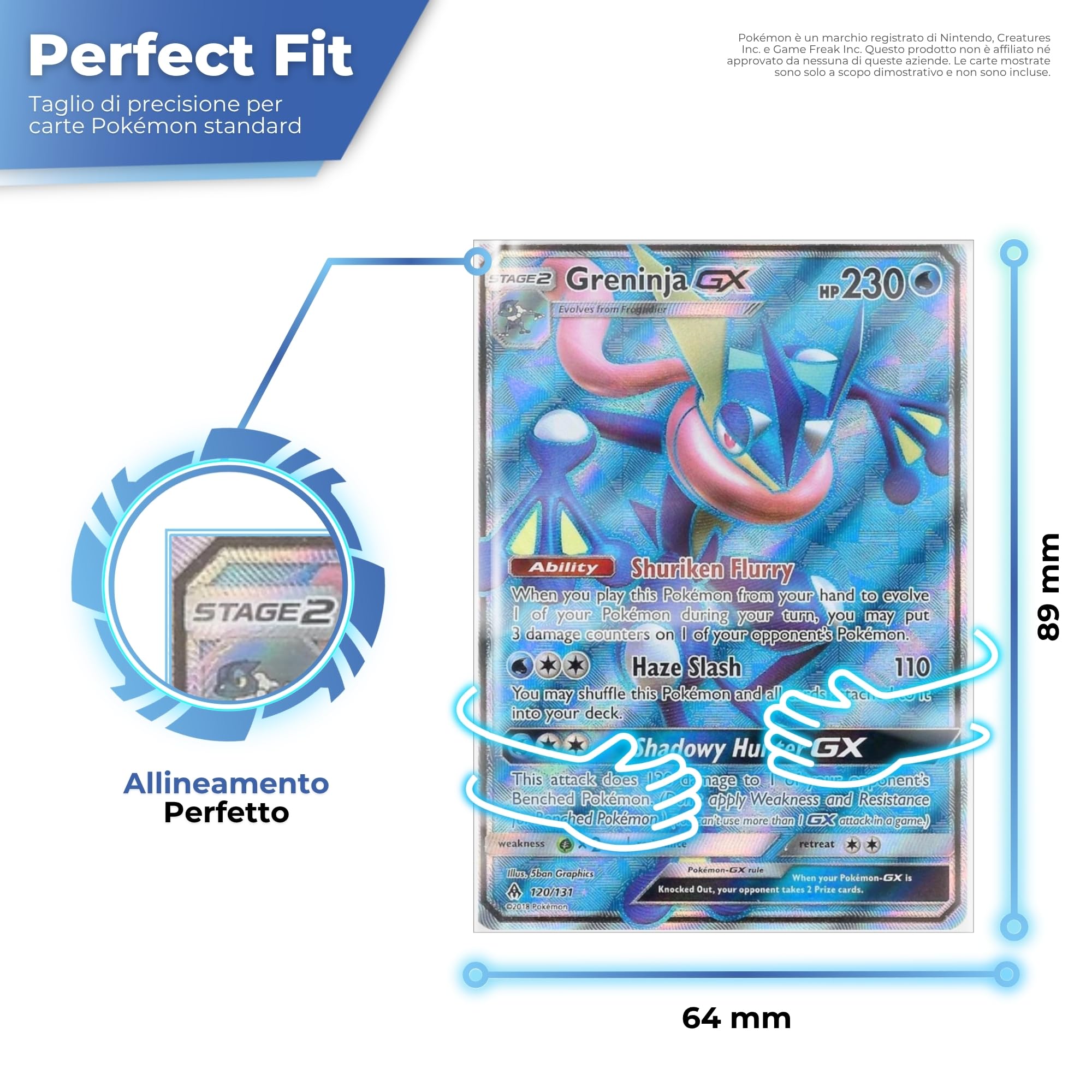 Perfect Size Sleeves Pokemon 600 pz 64x89 mm | Sleeves Magic | Bustine Pokemon Protettive Trasparenti Senza Acido | Bustine Carte Compatibili Yu-Gi-Oh, One Piece e TCG