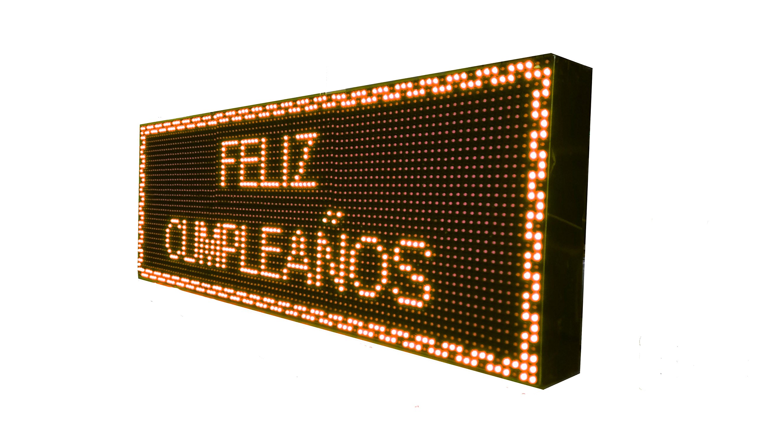 CARTEL LED PROGRAMABLE LETRERO LED PROGRAMABLE PANTALLA LED PROGRAMABLE (96 * 32 cm, NARANJA ÁMBAR) ROTULO LED PROGRAMABLE CARTEL ELECTRÓNICO ANUNCIA TU NEGOCIO/PROGRAMMABLE LED PANEL BANDEROLA LED