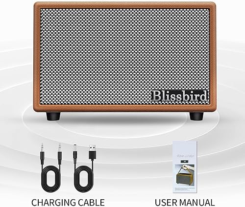 Miniatura 9 de Altavoz Bluetooth para el hogar, 50 W, altavoces portátiles con graves profundos, sonido estéreo fuerte, entrada auxiliar incorporada de 0.138