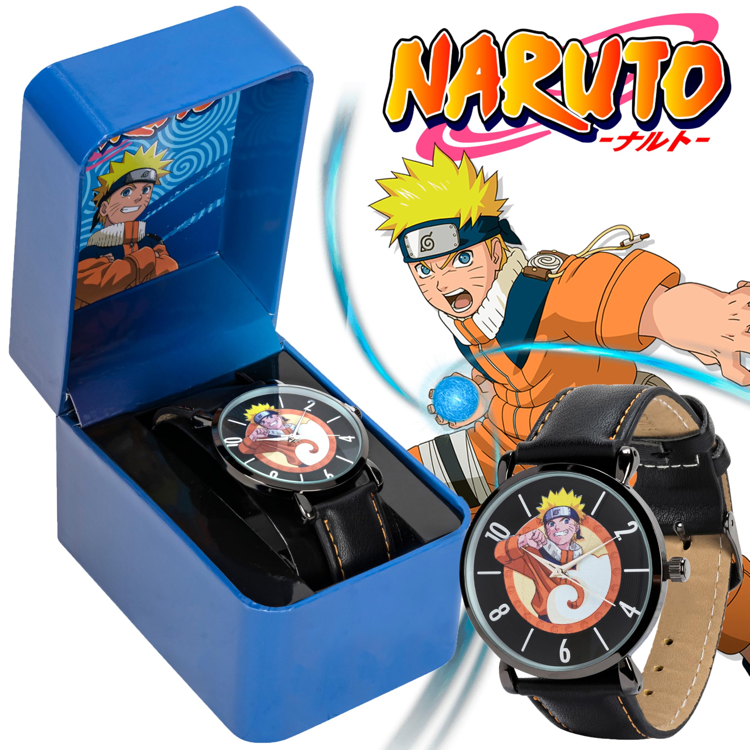 Accutime Orologio Analogico al Quarzo Giapponese Unisex Bambini con Cinturino in Pelle Sintetica NAR5000AZ