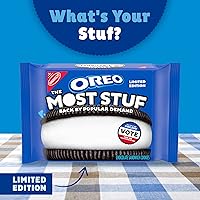 Vista 6 de OREO The Most Stuf Galletas sándwich de chocolate, edición limitada, 1 paquete resellable de 13.4 oz