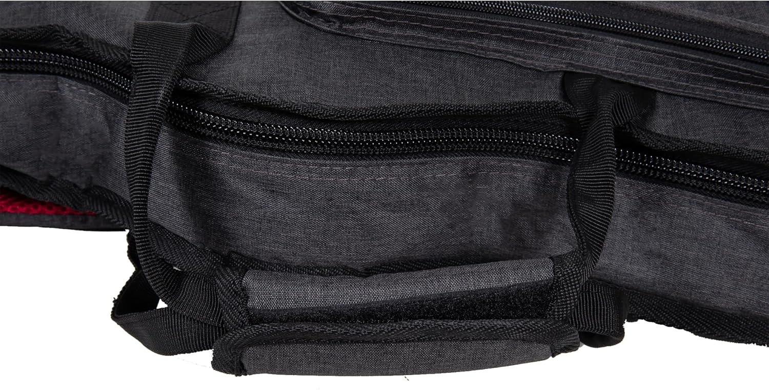 Crossrock Padded Backpack Guitar Bag for 335 Style 6-String Semi-Hollow Electric Guitars-Dark Grey (CRSG107-335DG)