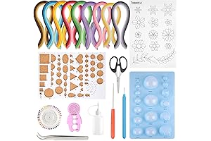TUPARKA 19 Pcs Professional Paper Quilling Kits 45 Colors 900 Strips Quilling...