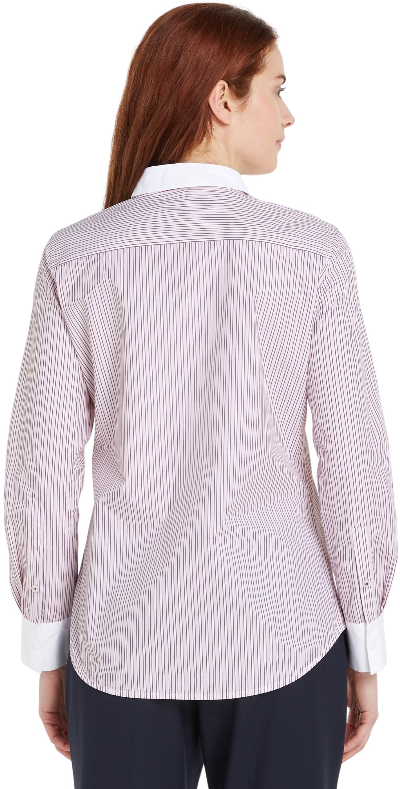 Tommy Hilfiger Donna Camicia Stripe Regular Shirt in Cotone