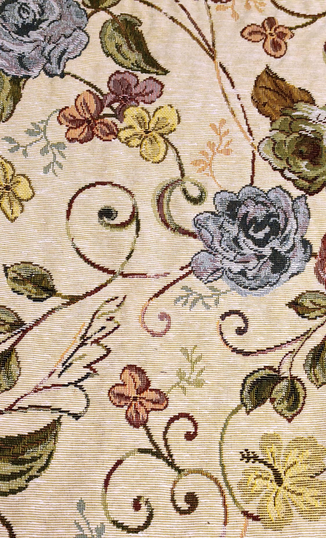 Tovaglia gobelin jacquard copritavolo fiori ALBA classico dis. B 140x140/180/220/240 (140x180)