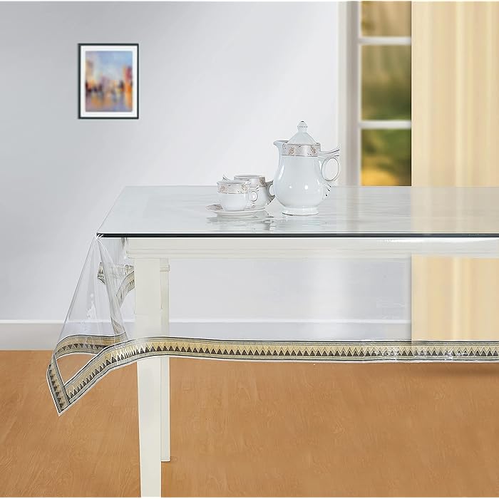 Buy LIV LIV IN VIBRANCE PVC with Laminated Design Border Transparent 4