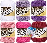 Vista 10 de Lily Sugar'n Cream - Paquete de 6 hilos de 100 % algodón con marcadores de puntada Bella's Crafts (mezcla azul-verde)