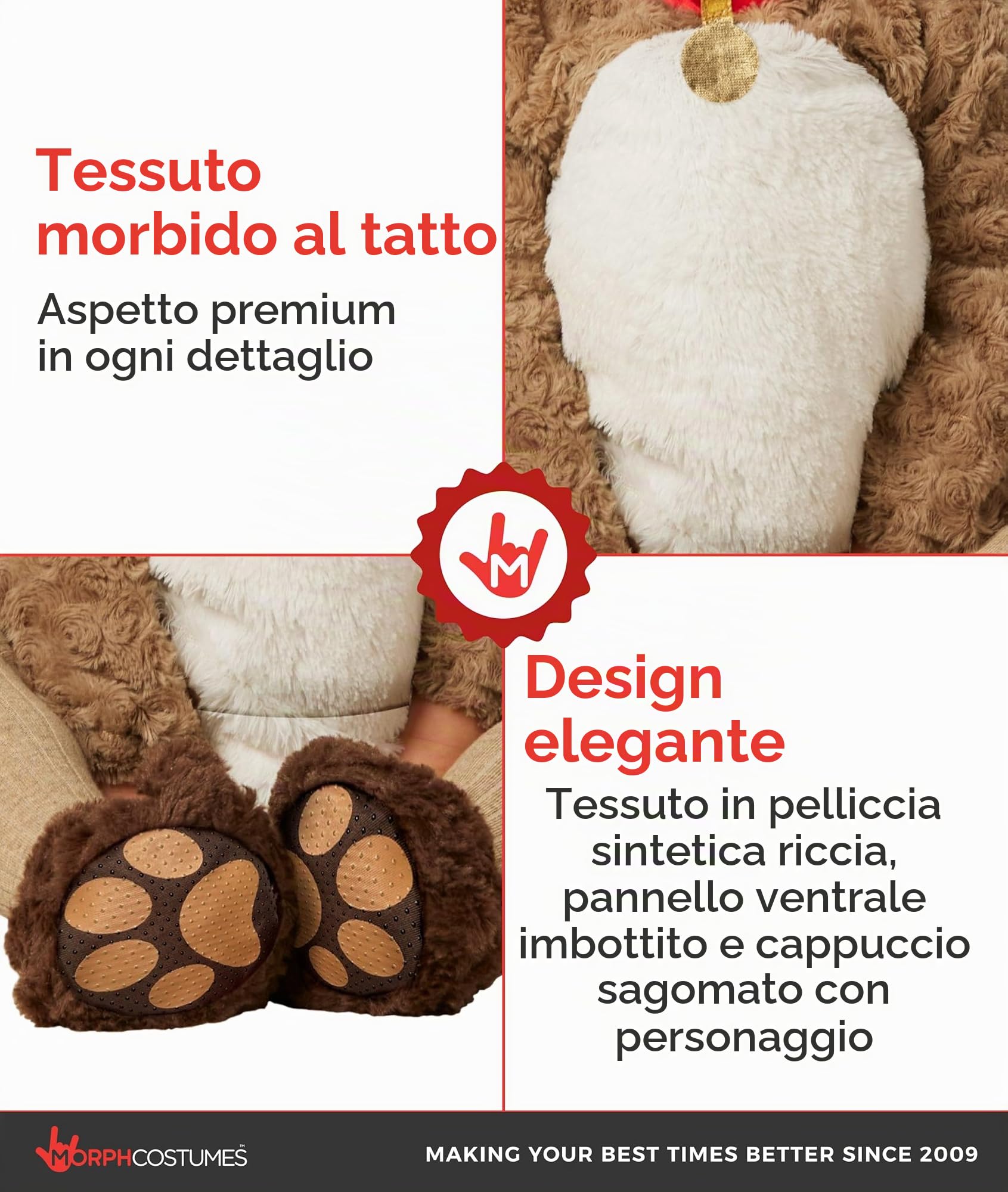 Morph Costume Cane Bambino, Costume Cane Bambina, Vestito Cane Bambino, Vestito Carnevale Cane Bambino, Costume Cagnolino Bambino, Costume Carnevale Cagnolino