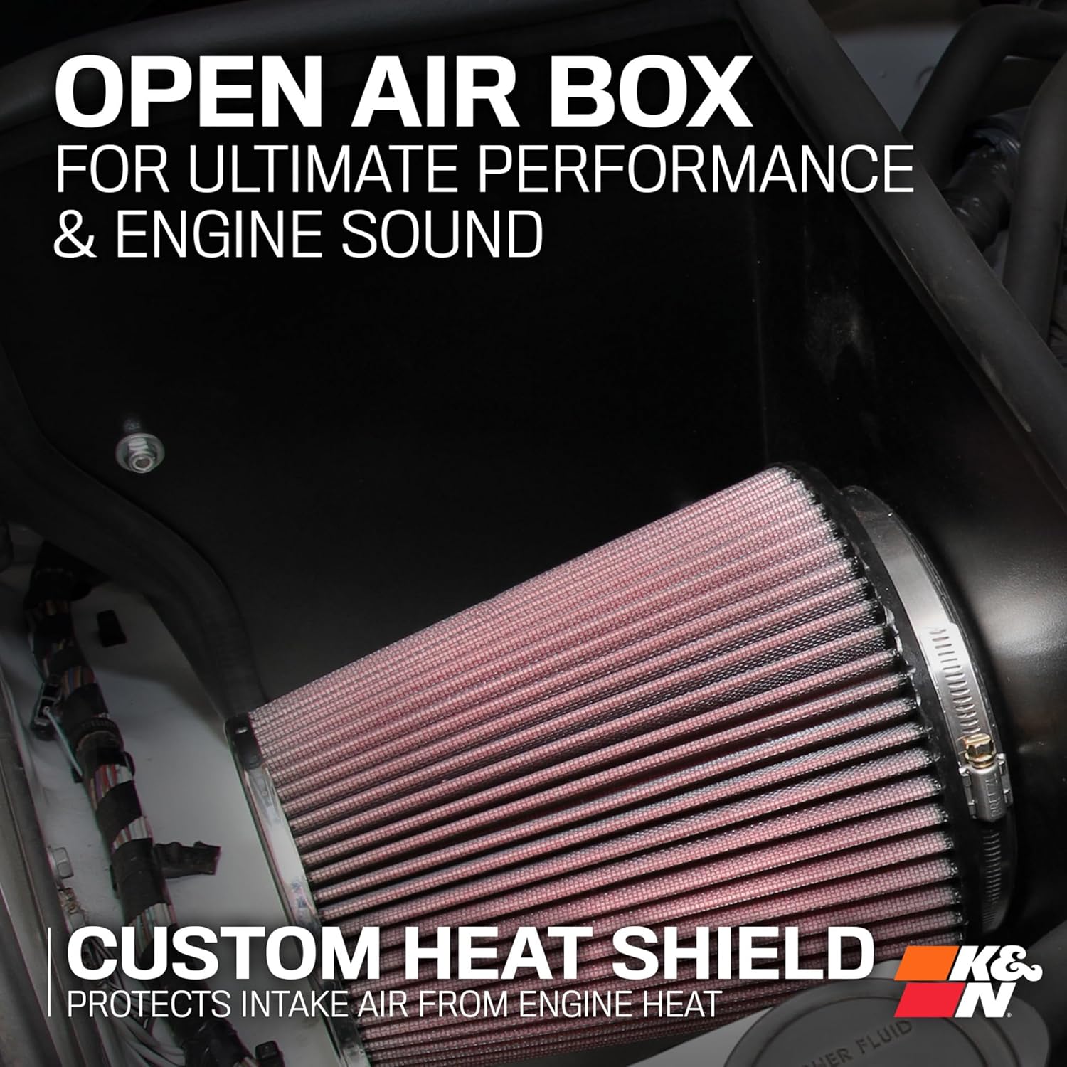 K&N Cold Air Intake System: High-Flow Air Filter, Increase Performance & Towing: Compatible with 2012-2021 Toyota, Sequoia, Tundra, 63-9036