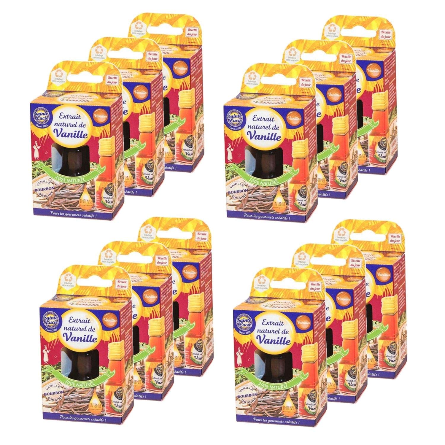 Set di 12 estratti di vaniglia naturali – Santa Lucia – flacone da 20 ml
