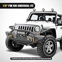 Vista 6 de Nilight 2 Pack 3/4" D-Ring Shackle with 7/8" Screw Pin 41,887lbs Break Strength, Heavy Duty Off Road Recovery Shackle with Isolators Washers for Use