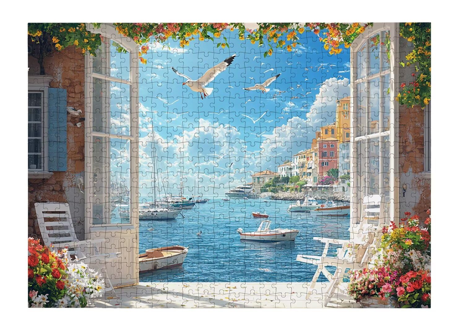 Puzzle 1500 Pezzi, Puzzle Italia per Adulti, 87x57cm, Compact Box -4378