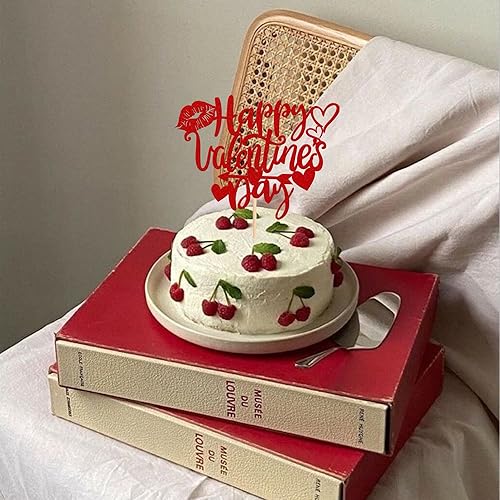 Miniatura 5 de Rsstarxi 1 paquete de decoración para tartas de feliz día de San Valentín con purpurina corazón labios flecha de Cupido para el día de San Valentín