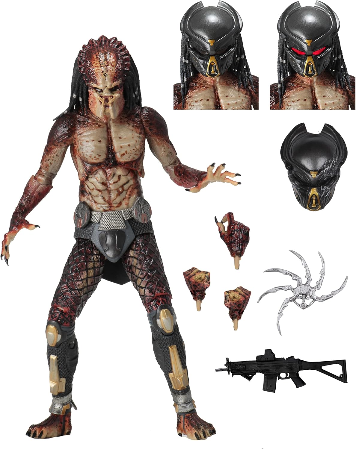 NECA Collectible Predator 2018: Ultimate Fugitive Predator (Lab Escape) 7" Scale Action Figure