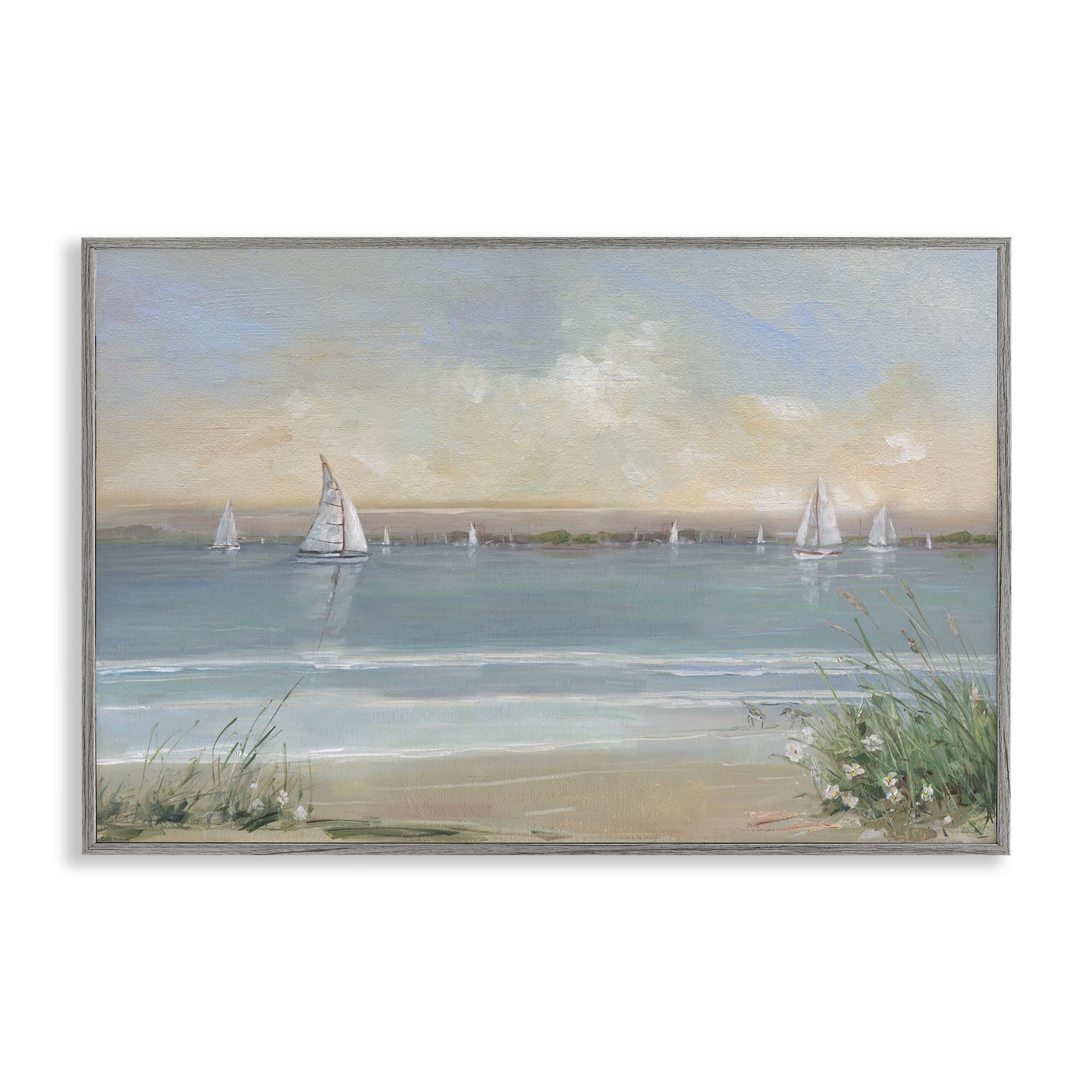 'Coastal Sailing At Dawn'| Framed Giclee Art