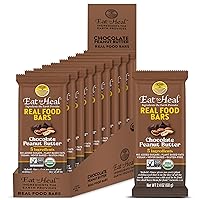 Vista 11 de EatToHeal Barra de comida real de mantequilla de maní, barras orgánicas veganas saludables con alto contenido de proteínas, reemplazo de comidas