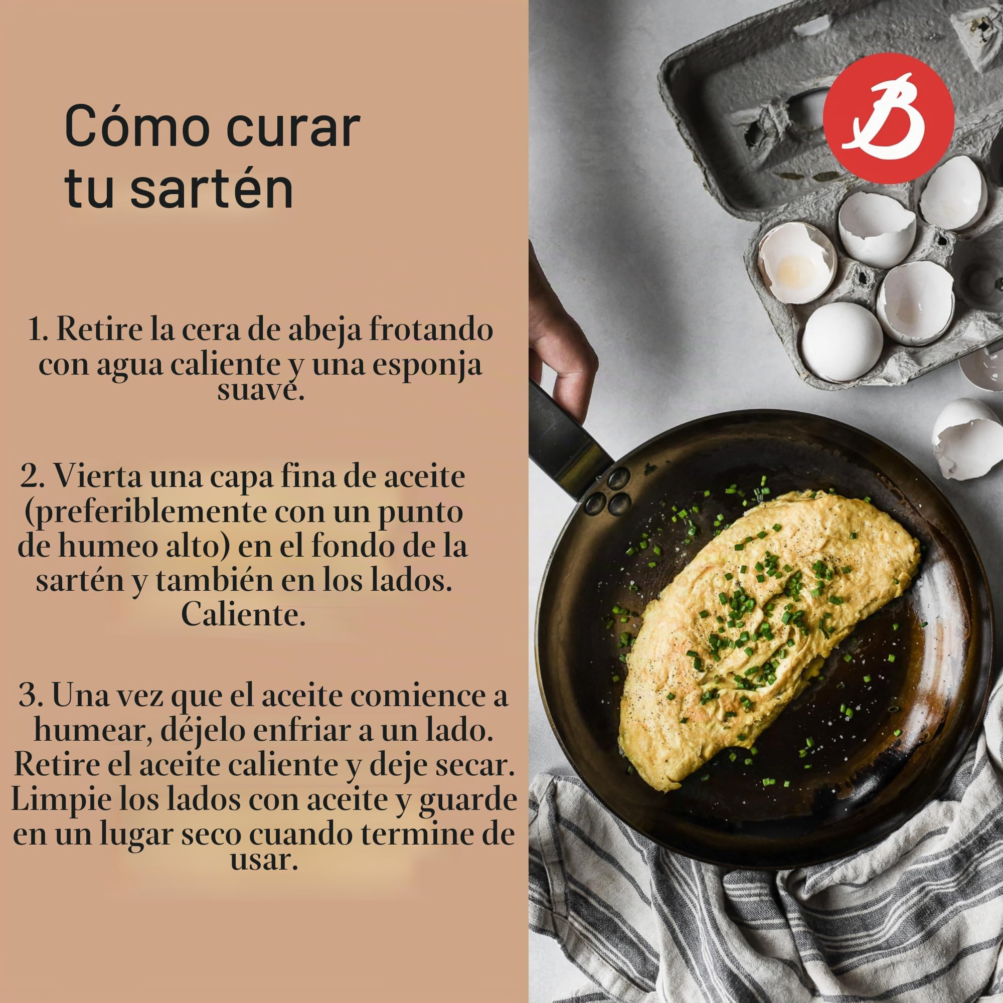 De Buyer, SARTEN DE CREPES,MINERAL B ELEMENT 24CM,Diámetro 24 cm-5615.24