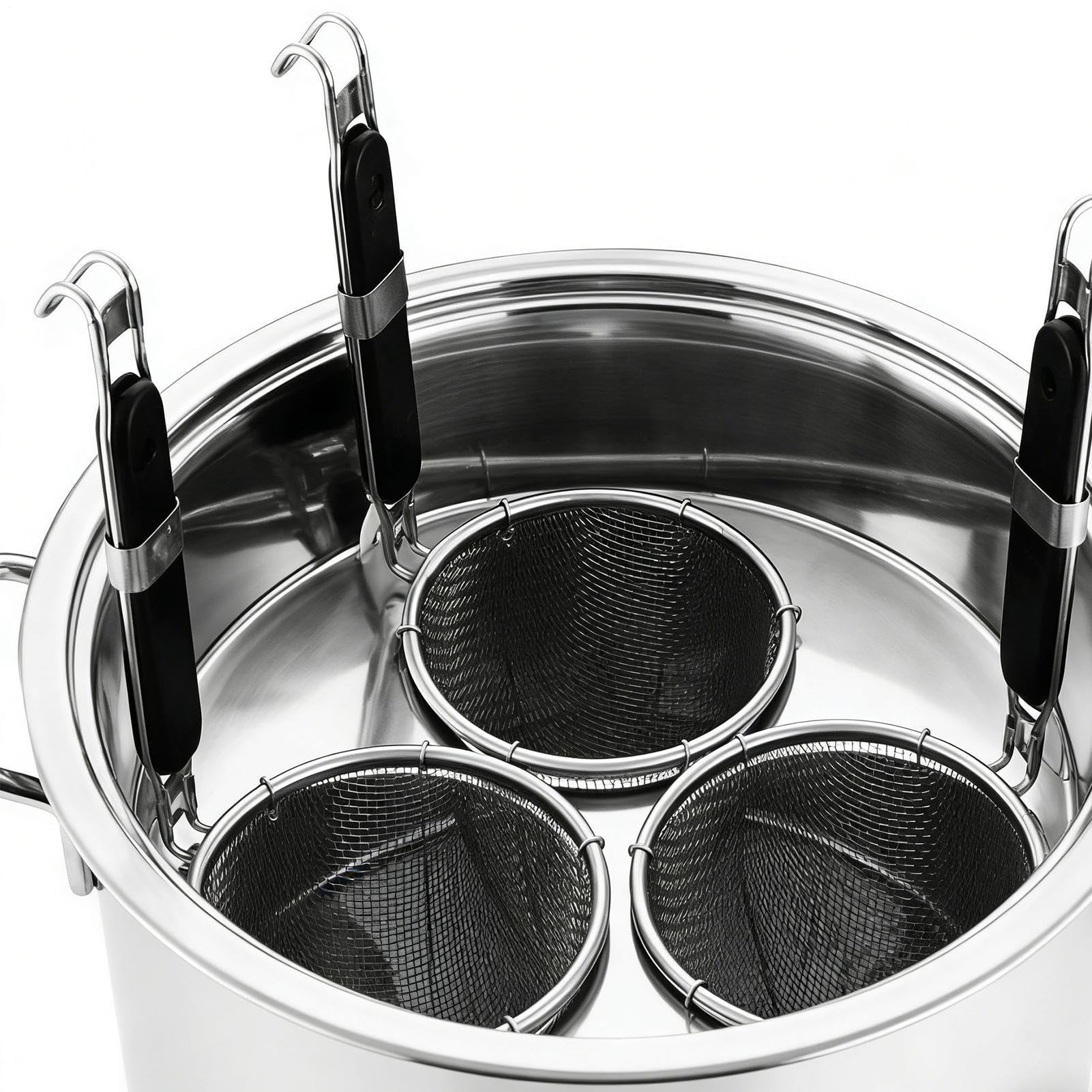 Garnek Do Makaronu Z Koszyczkiem Cedzakowym Przyrząd Kuchenny Ze Stali | Garnek Bulionowy Z Durszlakiem Dla Rodzin Przygotowanie Posiłków Warzywa Zupa Camping Obiady