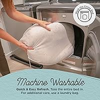 Vista 5 de Best Friends by Sheri - The Original Calming Donut - Cama calmante en forma de dona para perros y gatos - Pelo corto, gris, S, 23 x 23 pulgadas