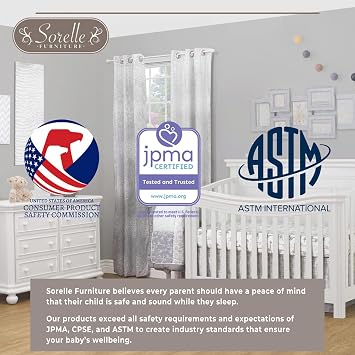 Sorelle Furniture 8180-CB Sorelle Westley ナイトスタンド、ベビーベッド、チョコレート、ビスク。