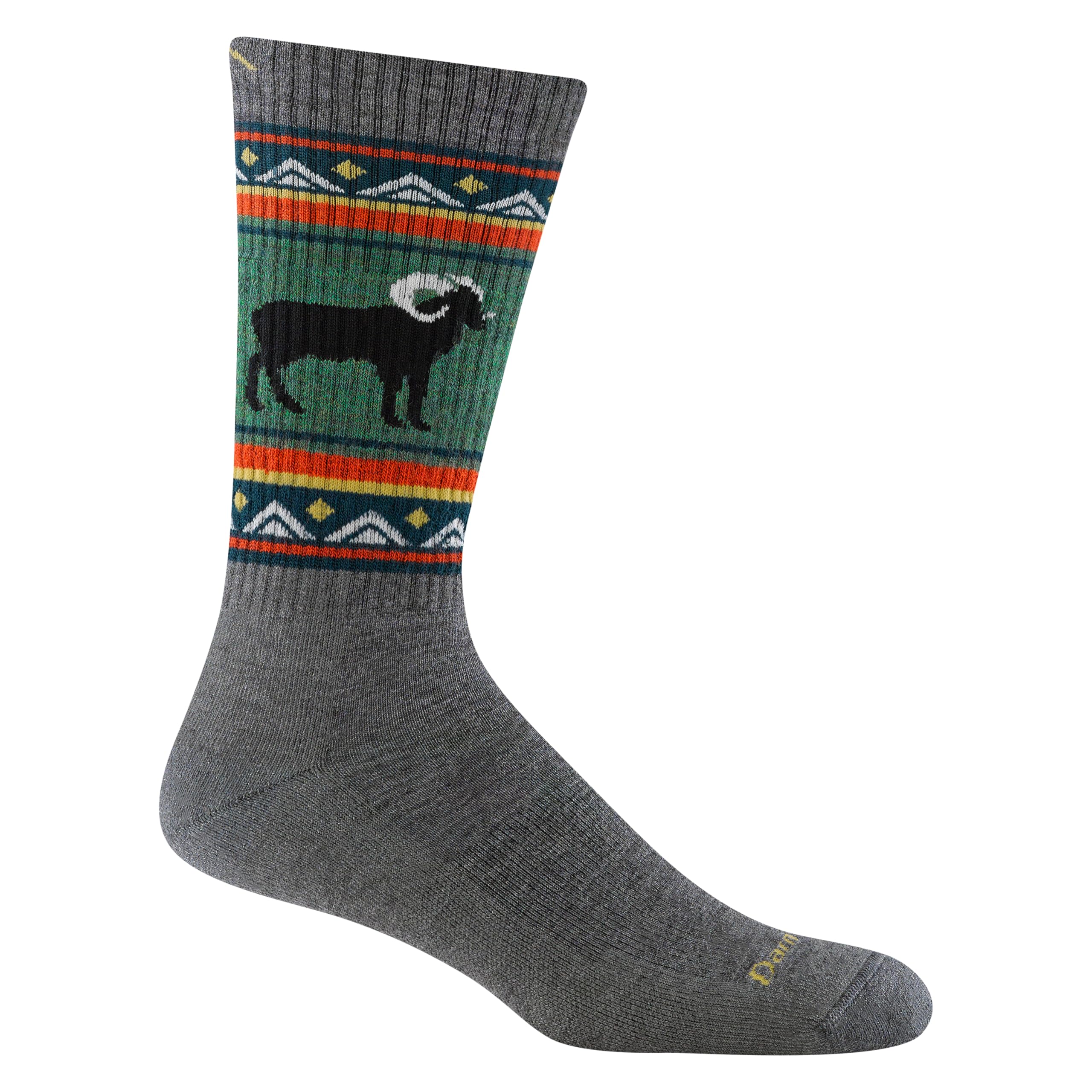 Darn Tough Men's Vangrizzle Boot Midweight Hiking Socks (Style 1980), Gray, Medium