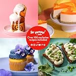 So Yummy by Bella 12 Piece Cookware Set w EverGood™ Ceramic Nonstick Coating and Silicone & Wood Utensils, Dishwasher Safe Silicone & Glass Lids, Oven Safe & All Stovetop Compatible, Lavender