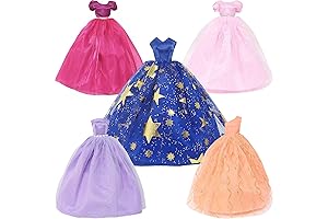 5-Piece Wedding Party Gown Clothing Set for 11.5" Dolls