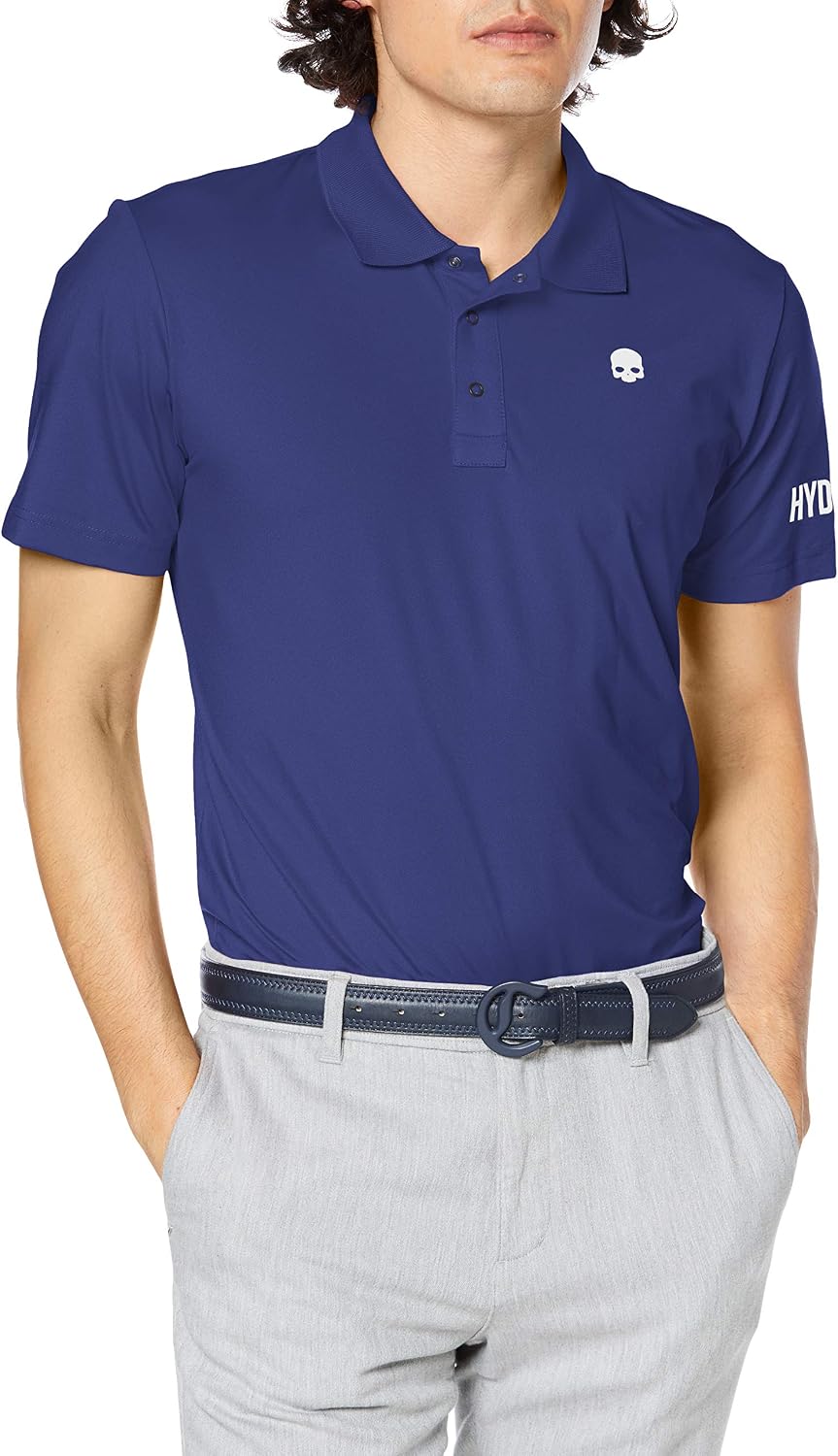 Hydrogen Golf POLO Sサイズ Hydrogen Golf Polo Tour Men's Golf Polo Shirt, navy, Large
