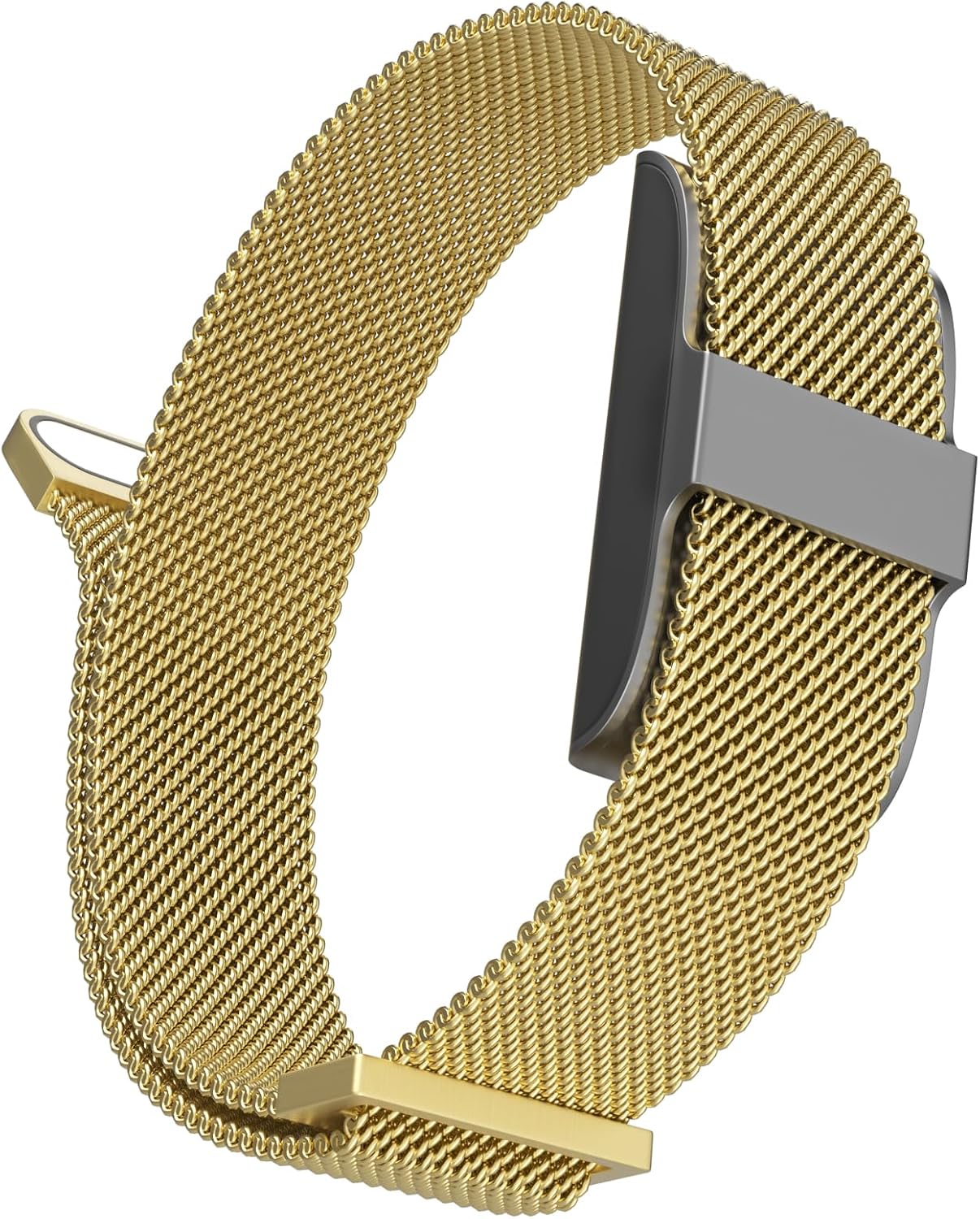 Metal Replacement Strap Compatible with Hume Band, Magnetic Mesh Loop | Stainless Steel Wristband Strap for Women & Men