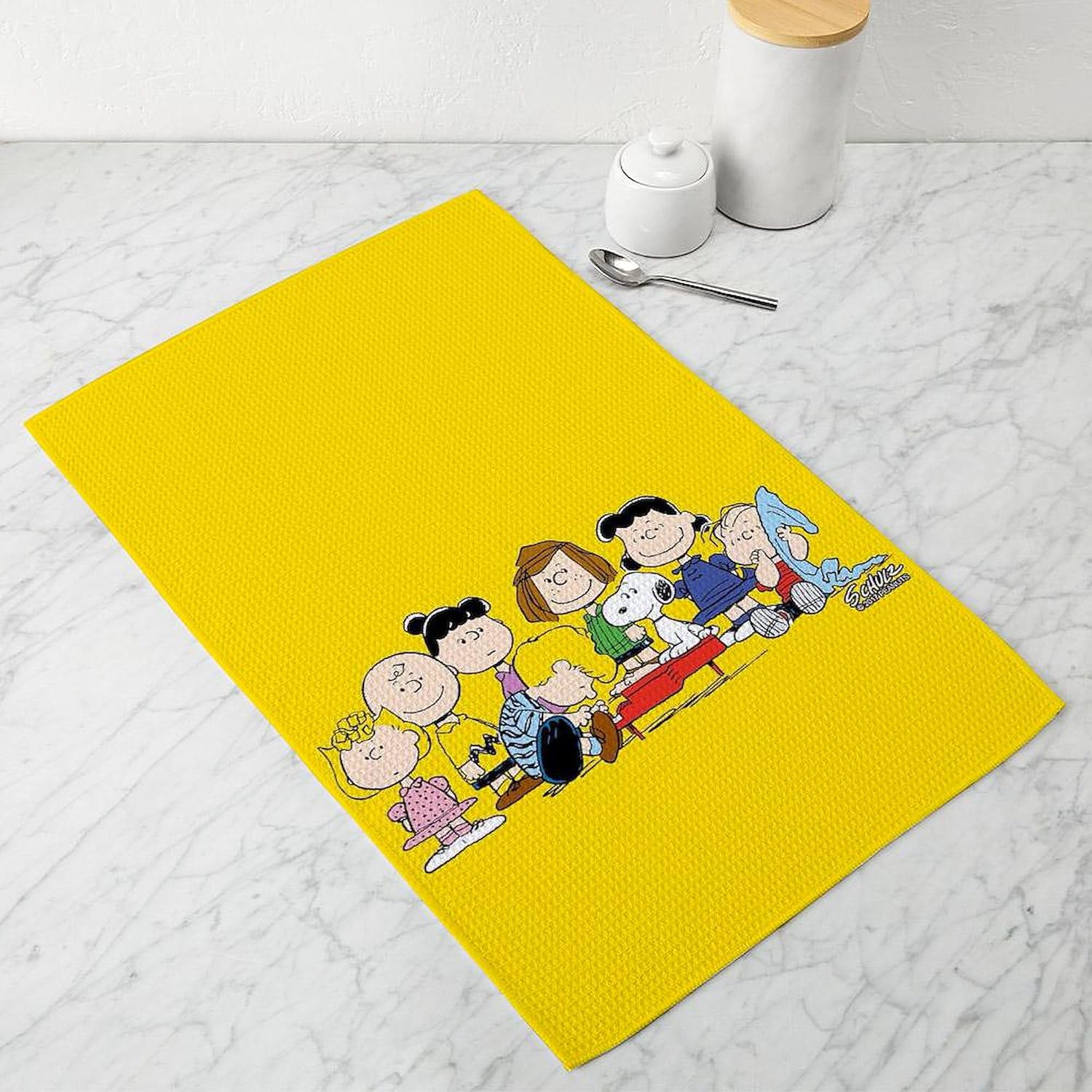 CafePress Peanuts Gang Music Tea Towel